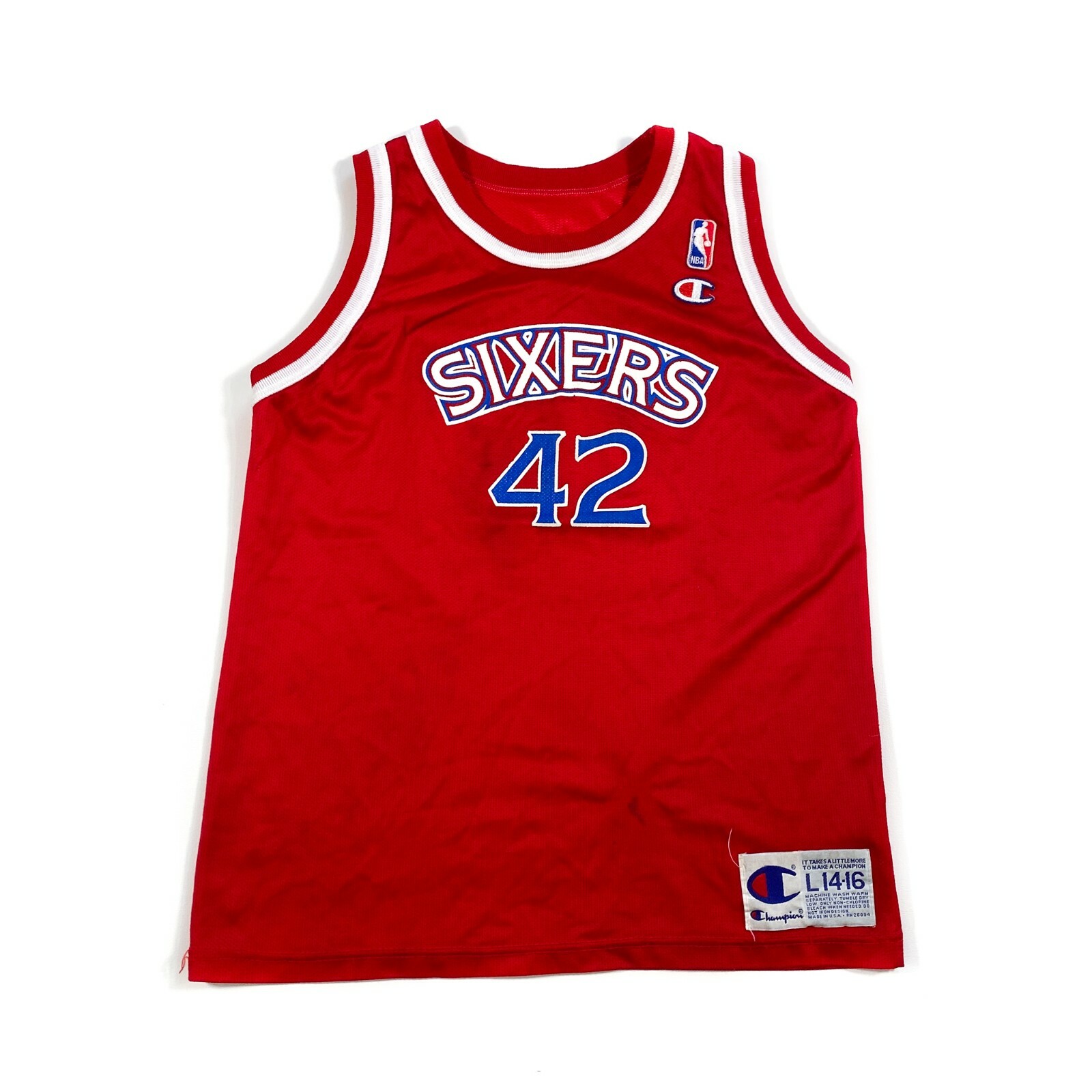 Champion チャンピオン SIXERS ジュリースタックハウス Vintage Philadelphia Sixers 