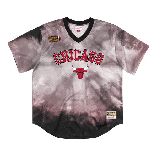 Mitchell & Ness Multicolor NBA Chicago Bulls Сетчатое джерси с принтом тай-дай