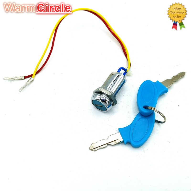 2 WIRE KEY IGNITION SWITCH KEYS LOCK FOR ELECTRIC MOTORCYCLE SCOOTER