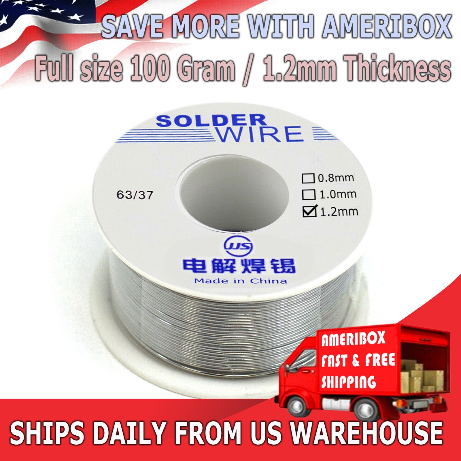 リール込みEnergized Rosin 63/37 100g 63/37 Rosin Core Solder Tin Alloy Flux 2% Soldering