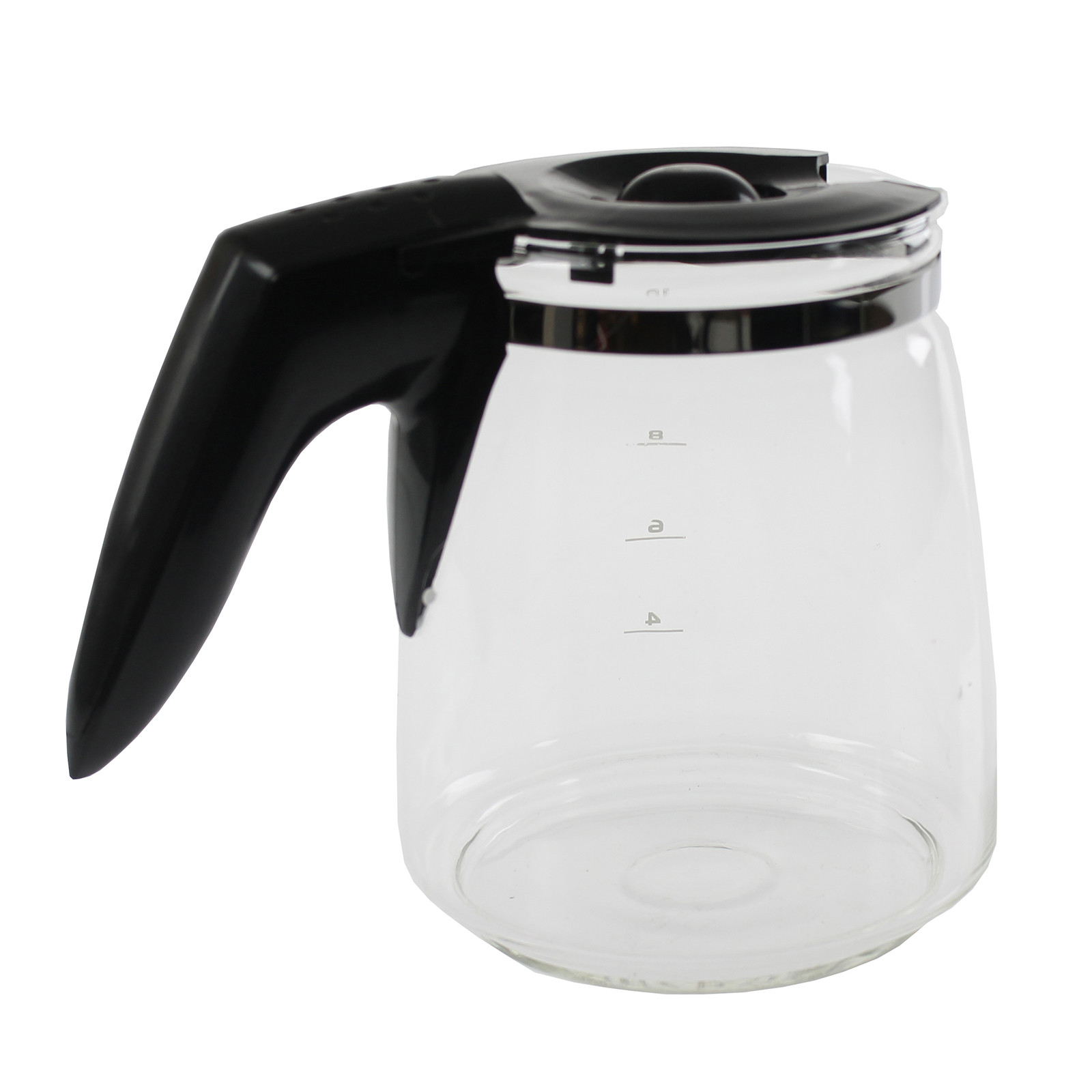 Glass Jug & Plastic Lid For Morphy Richards 47006 47008 47010 Coffee