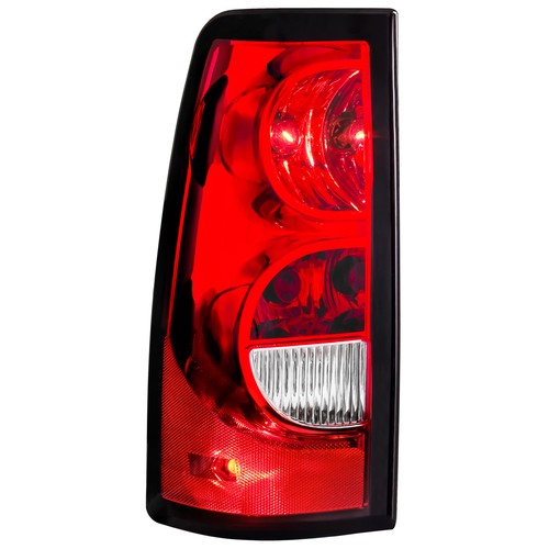 For 2003-2006 Chevy Silverado Black Housing Headlights & Red Tail Lights Set