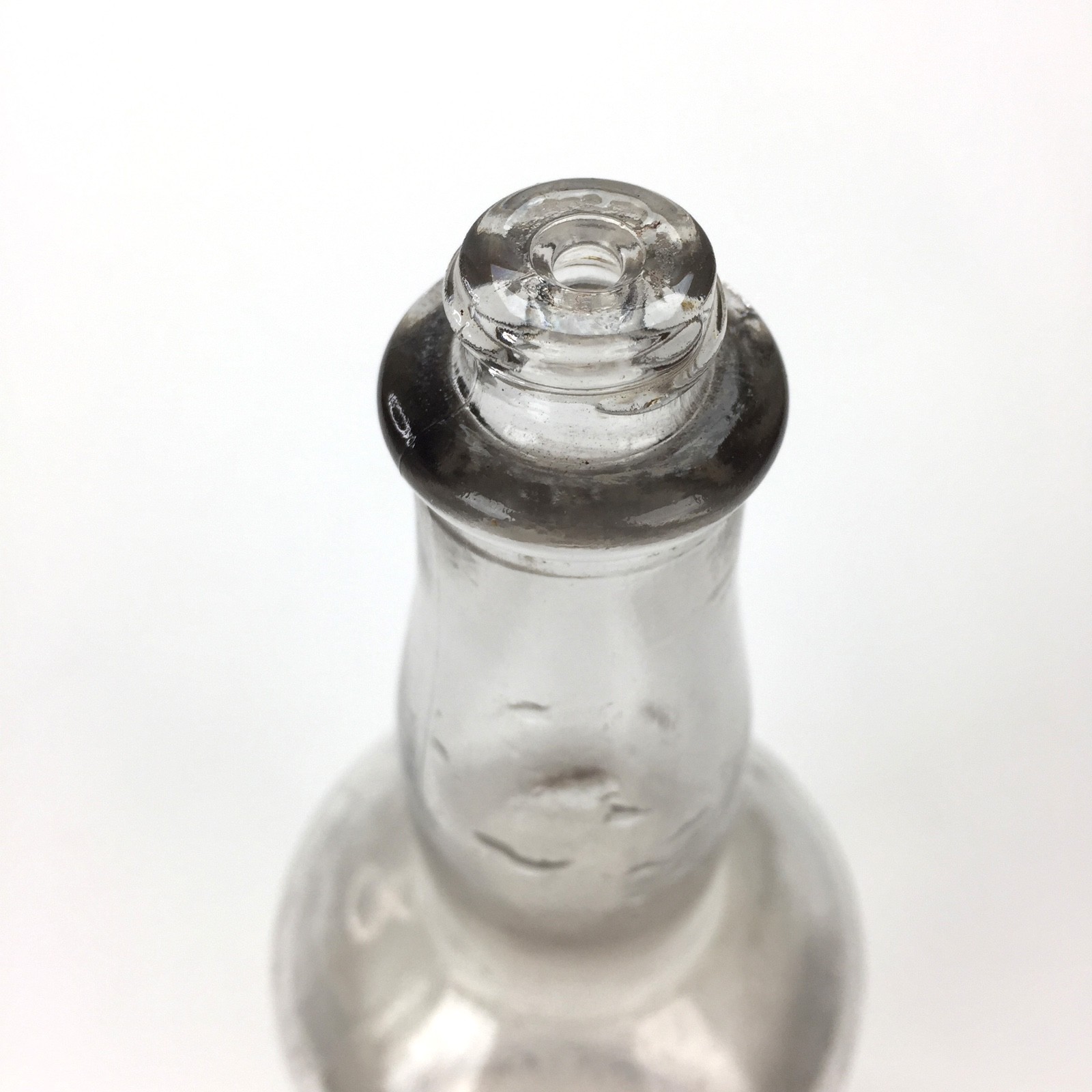 Vintage Mahdeen Hair Tonic Glass Bottle & Label, Pint, Barber Shop decor, Texas