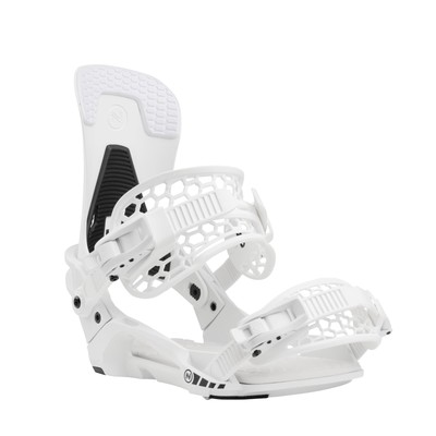 Nidecker Kaon Unisex Snowboard Bindings, White, Large