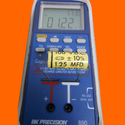 WMF1W1P25K-F Cornell Dubilier (CDE) 1.25 MFD 100V Film Polyester Axial Capacitor