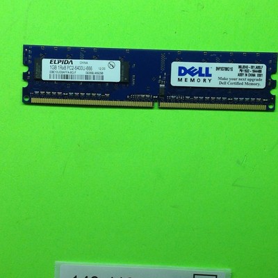 Elpida Dell EBE10UE8AFFA-8G-F 1GB DDR2-800 (PC2-6400) PC2-6400U RAM Memory