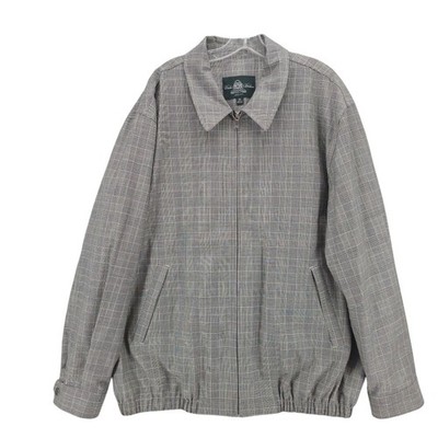 BROOKS BROTHERS Loro Piana Storm Systems Wool Jacket Houndstooth Plaid XXL