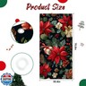 NYZE Christmas Door Cover Decorations Indoor Santa Claus, Gingerbread Stickers Christmas Party Banner Outdoor Xmas Garage Door Decorations Window Wall (Retro Flowers)