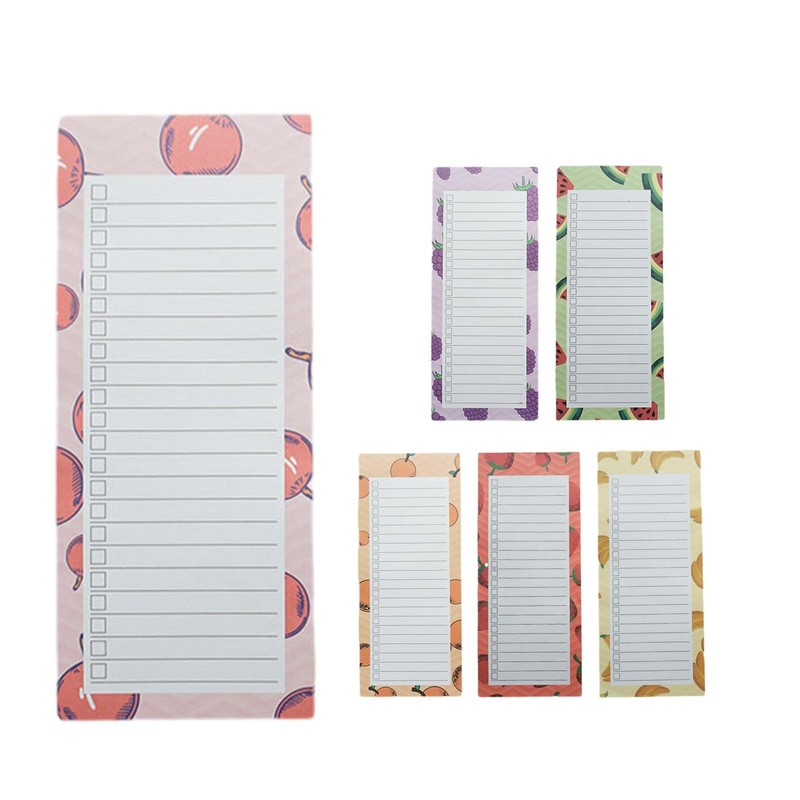 Grocery List Magnet Pad For Fridge 1-2-Pack Magnetic Note Pads Lists 50