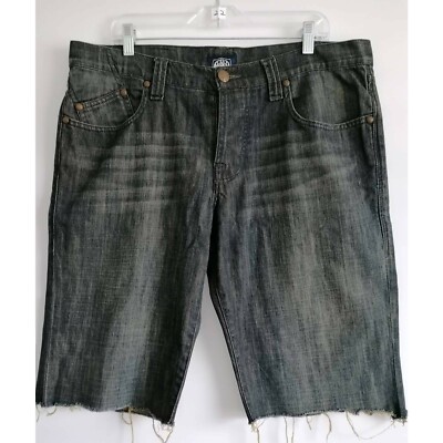 【REST&RECREATION】RR DENIM SHORTS 32x13) RR Denim Embroidered Stitch Jorts Y2K Shorts Loose