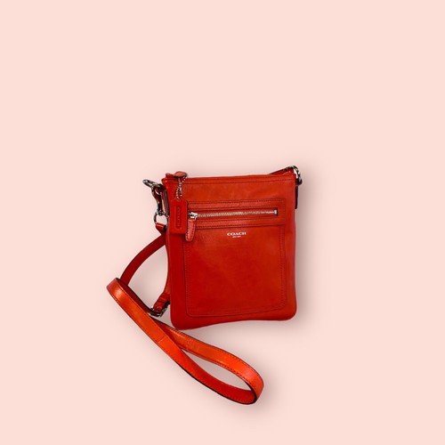COACH Legacy Luxury Designer Leather Swingpack Crossbody Bag