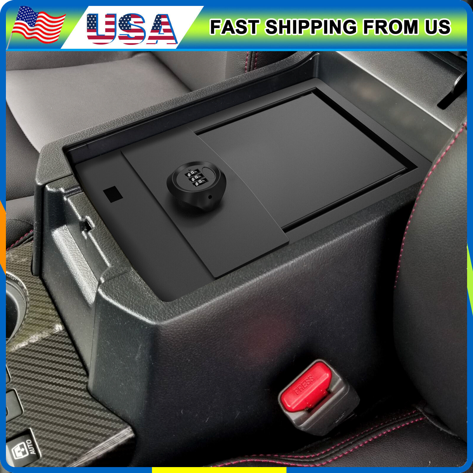 Center Console Armrest Storage Box Safe 00016-86184 For 2010