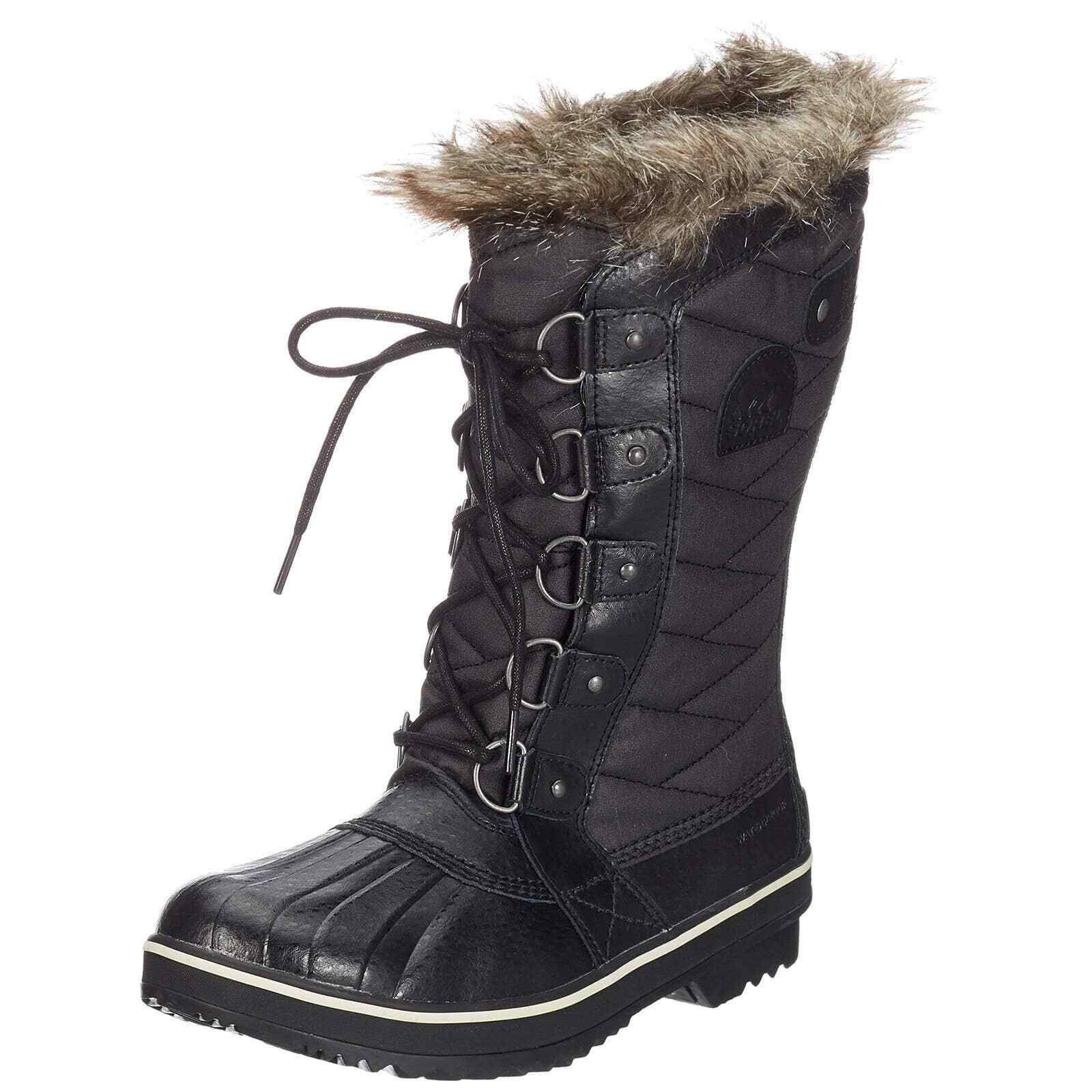 

Женские зимние ботинки Sorel Tofino II с манжетами из искусственного меха, черный камень, 36 евро, США 6, Sorel Tofino