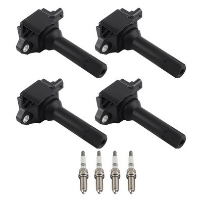 4X Ignition Coil + 4X Spark Plugs For Subaru Forester Impreza Legacy UF721 93501