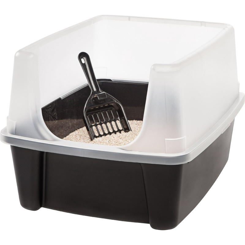 Pan Open-top Kitty House With Shield And Scoop New
