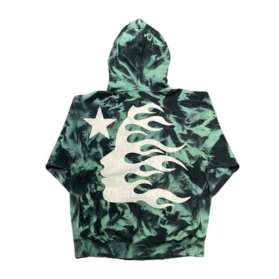 Pre-owned Hellstar Studios Paradise Hooded Sweatshirt Marble Green