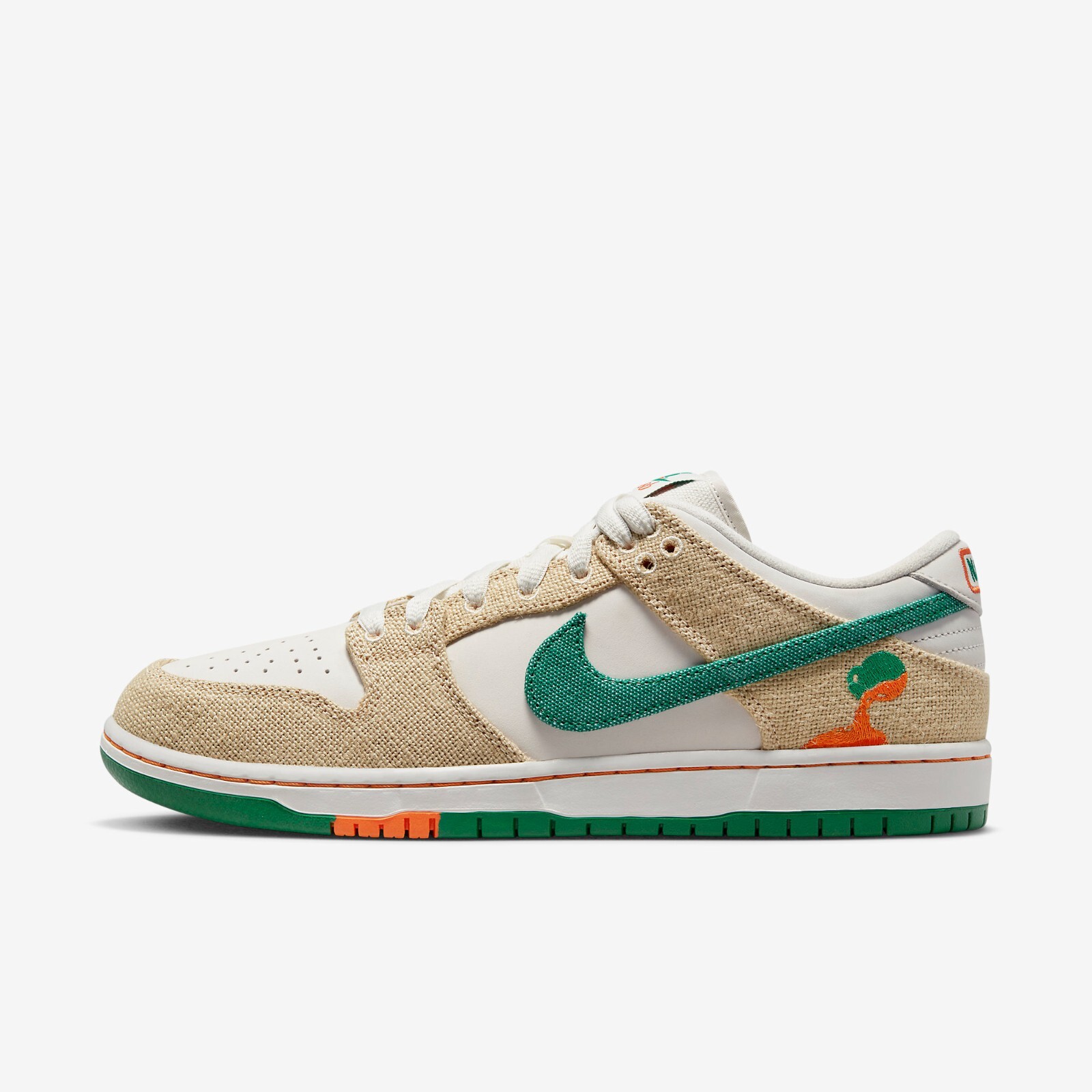 

Nike x Jarritos SB Dunk Low Phantom и малахит FD0860-001, Phantom/safety orange/malachite, Nike SB Dunk
