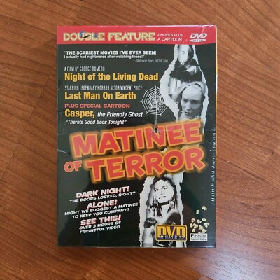 Matinee Of Terror: Night of the Living Dead & Last Man on Earth DVD 2 Movies NEW
