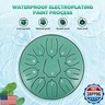 Sannofair Rain Drum for Outside, Steel Tongue Drum 11 Notes 6 Inches Chakra Tank Drum, for Yoga Musical Education,with Drumsticks Drumstick Stand Tutorial Book Note Stickers Finger Cots(Malachite)