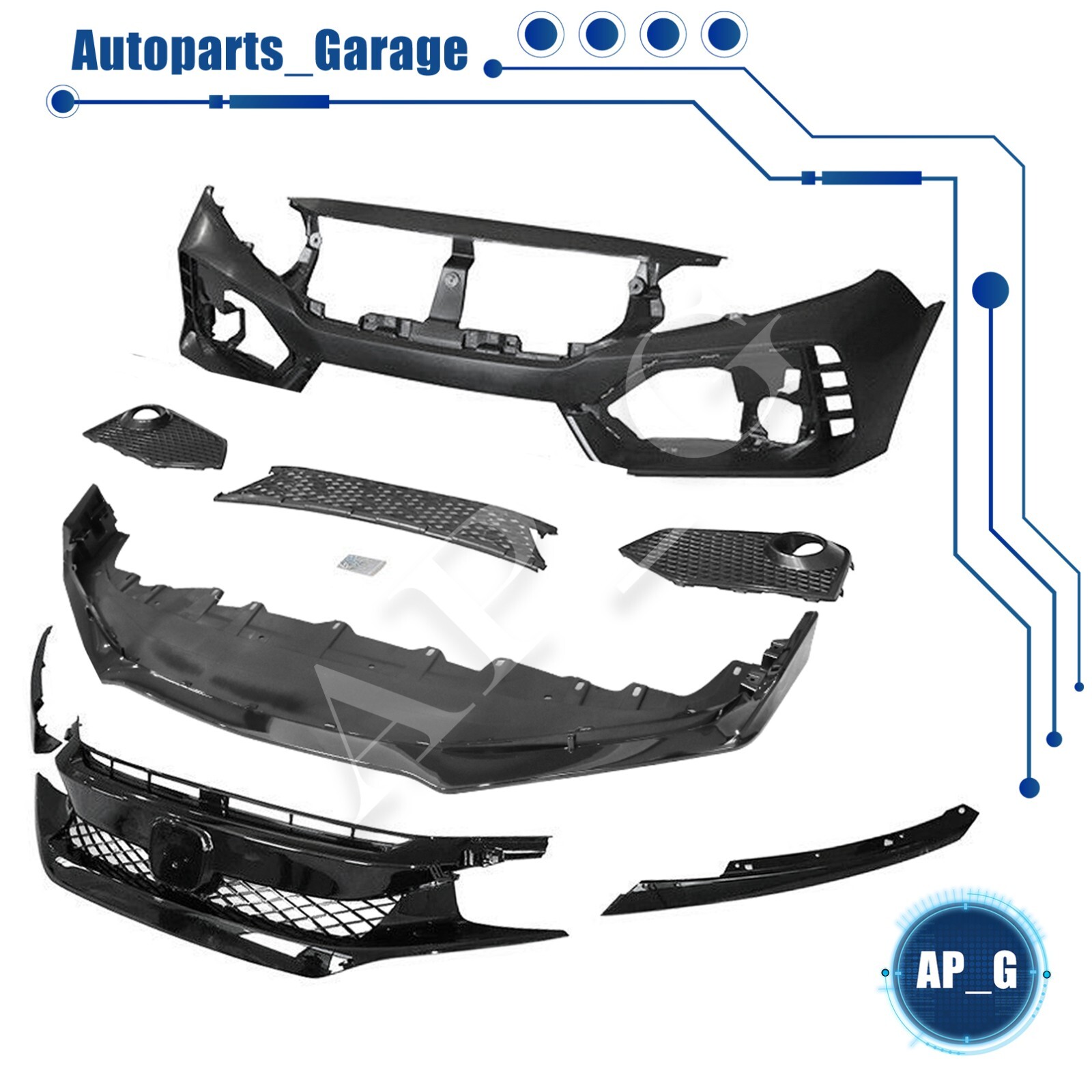 Grille and Lip for Honda Civic