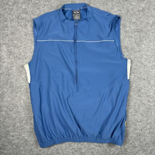 Oakley Software Vest Mens Large Blue Cycling Shirt Mad