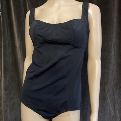 HERMÈS CLASSIC BLACK MAILLOT DE BAIN SWIMSUIT  FR 44
