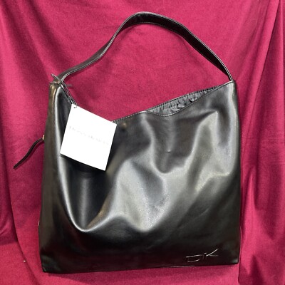  Donna Karan Cashmere Collection Women's Shoulder Tote Bag Faux Leather NWT!