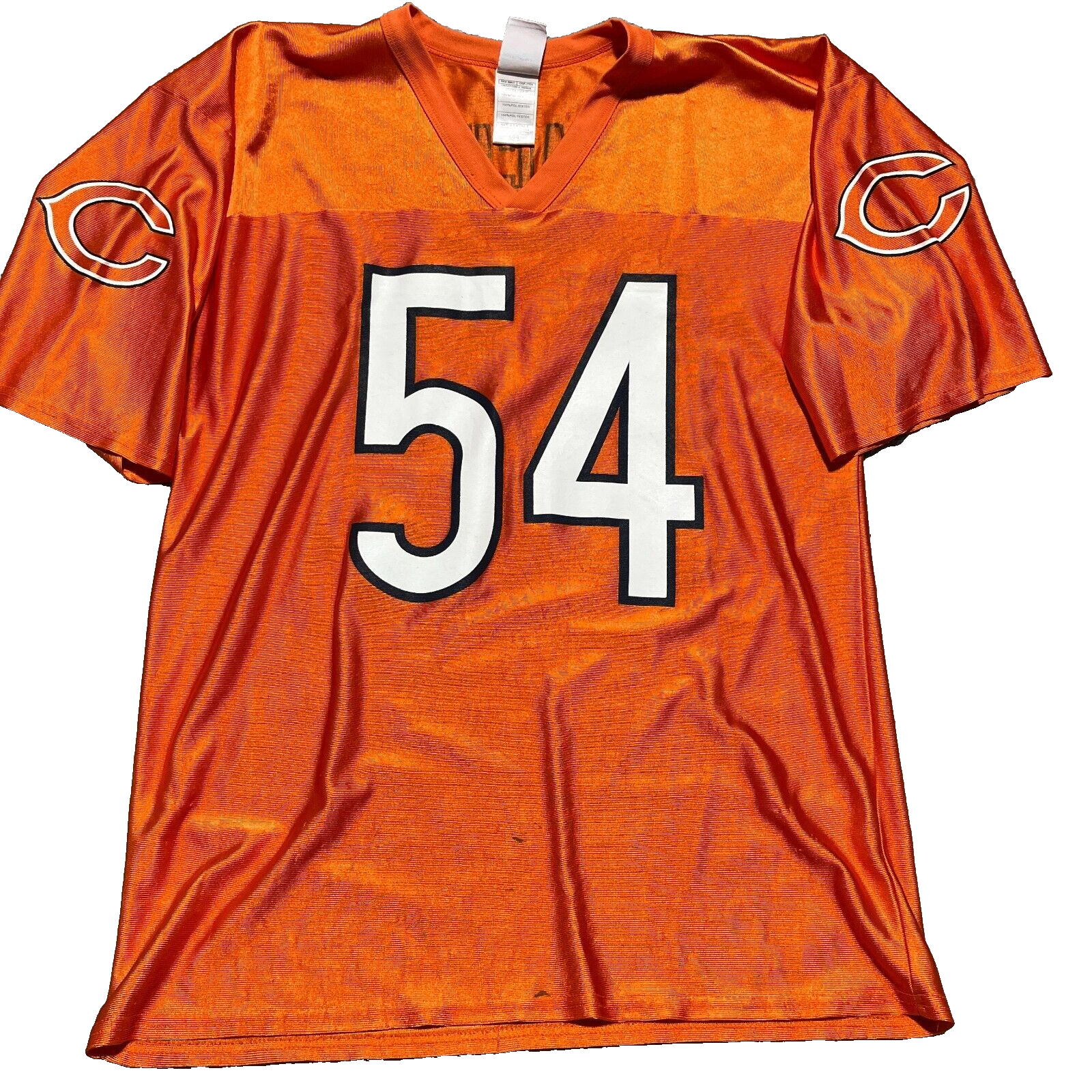 Chicago Bears Authentic NFL Jersey Mens Large Orange Brian