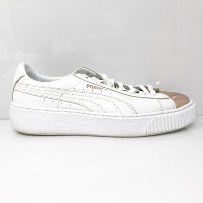 

Puma Womens Basket Platform 366169 03 Белая повседневная обувь Кроссовки Размер 9, Белый, Basket Platform