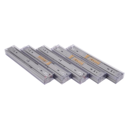 5 Pair 10in Soft Close Drawer Slides Ball Bearing Full Extension Value Pack