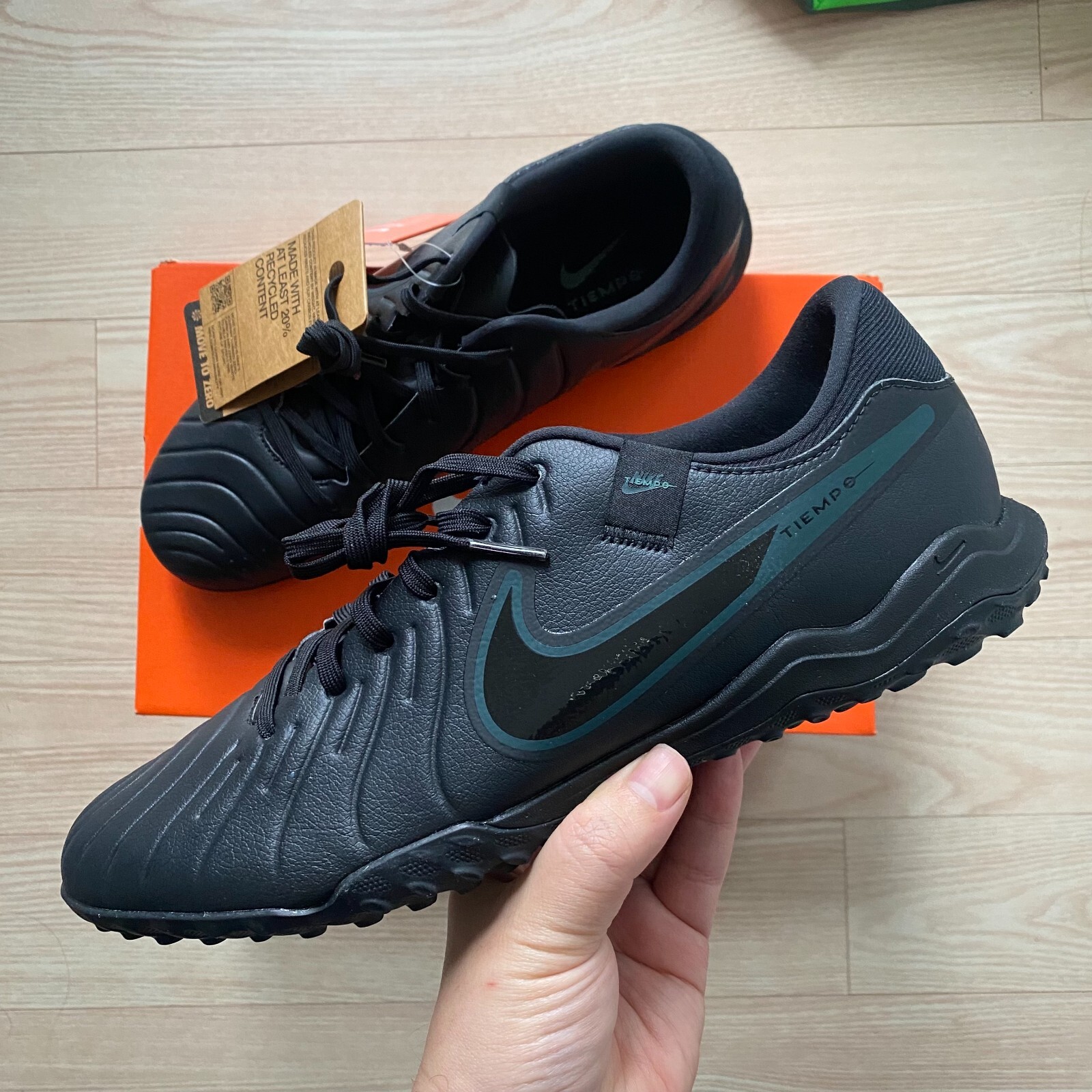 Nike Tiempo Legend 10 Academy TF Black Mens Turf Soccer