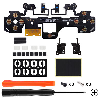 Ergonomic Micro Switch Clicky Hair Trigger Kit for PS5 BDM-030 Shoulder Buttons