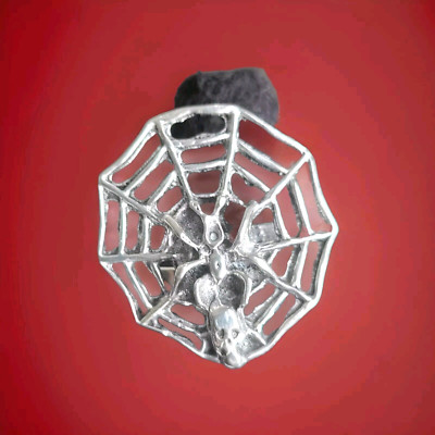 Erick's Sterling Silver Spider Web Ring Taxco.925