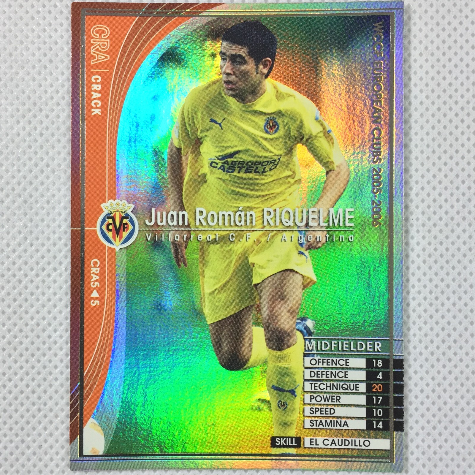 306★サッカー★juan roman riquelme★prostars 2006-07 Panini WCCF Legends Juan Roman Riquelme Boca Juniors