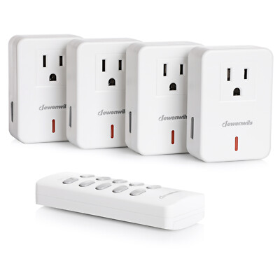 DEWENWILS Wireless Remote Control Outlet Wireless On Off Power Light Switch 