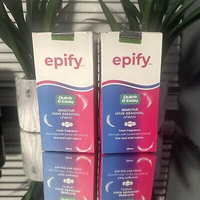 2x Epify Quick & Easy Sensitive Hair Removal Cream (250mL) Brand New in Box!