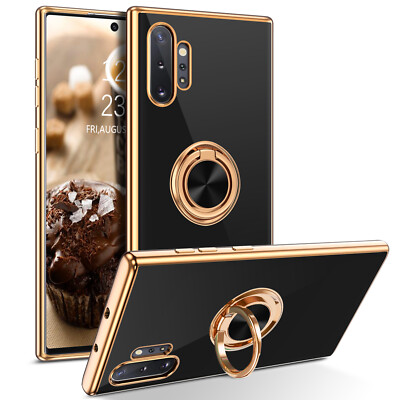 For Samsung Galaxy Note 10 Plus 10+ Case Shockproof Ring Kickstand Phone Cover