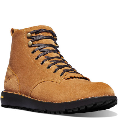 Danner Logger 917 Waterproof Suede Hiking Boots Womens Size 6 Bone Brown
