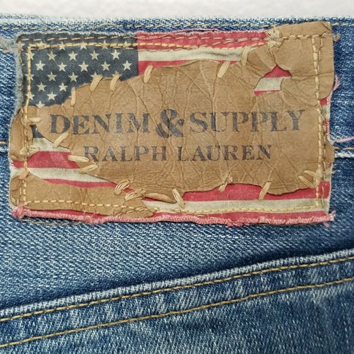 DENIM & SUPPLY Ralph Lauren Jeans Straight Leg Flag Logo DENIM & SUPPLY Ralph Lauren Jeans Straight Leg Flag Logo