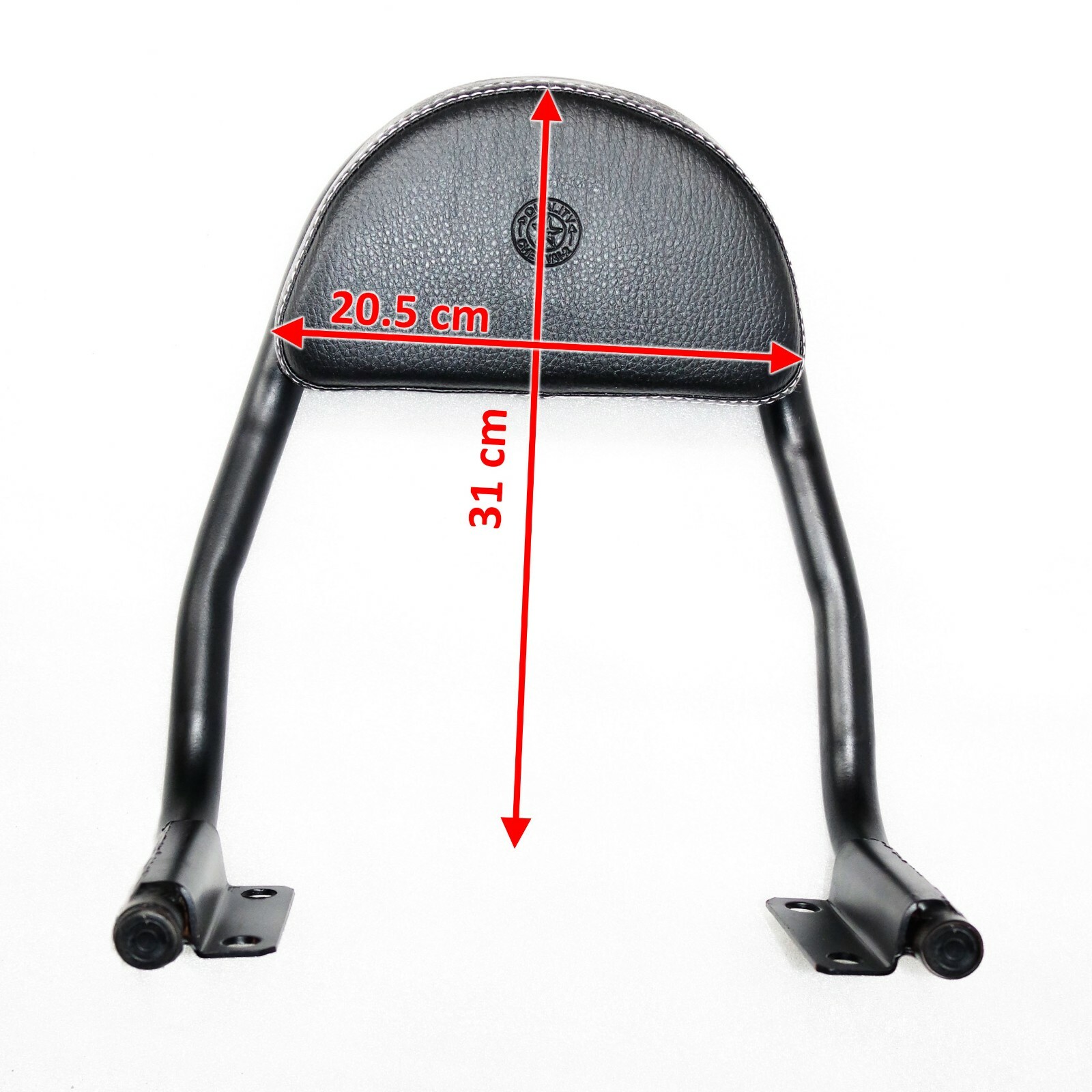 Fits Royal Enfield Twins Interceptor 650 cc Back Rest With Cushion Black 