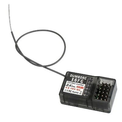 6Channel X6FG Receiver With Gyro For X6 Transmitter Dumborc RC Remote Controller