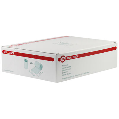 20 x NOBAMED Mullbinde Baumwolle 10 m