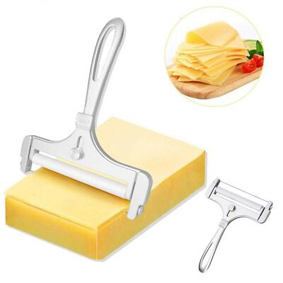 Cheese Slicer Adjustable Thickness Cheese Butter Cutter  w/ Wire