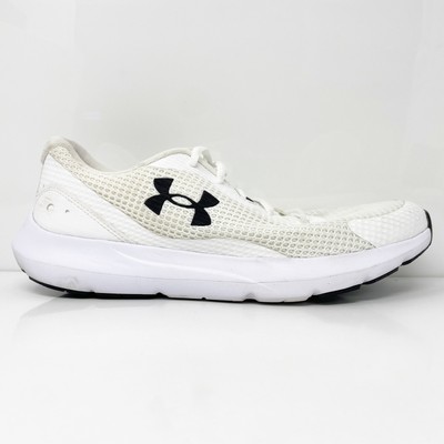 Кроссовки Under Armour Mens Surge 3 3024883-100 Белые Кроссовки Размер 10,5, Белый, Surge 3