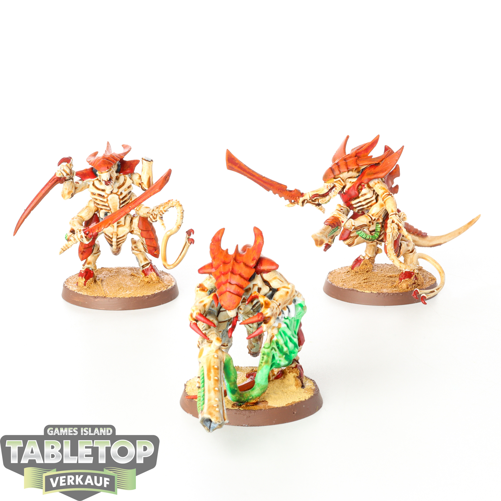 Tyraniden - 3x Tyranid Warriors - bemalt