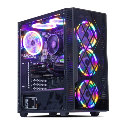 MXZ Gaming PC Desktop Computer, AMD Ryzen 5 4500,GTX1660S,16GB DDR4