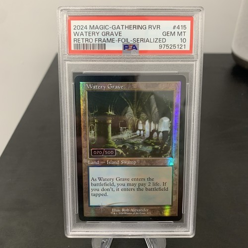 m1304 Foil 415 旧枠 湿った墓 Watery Grave Watery Grave Retro Frame Ravnica Remastered Foil Serialized