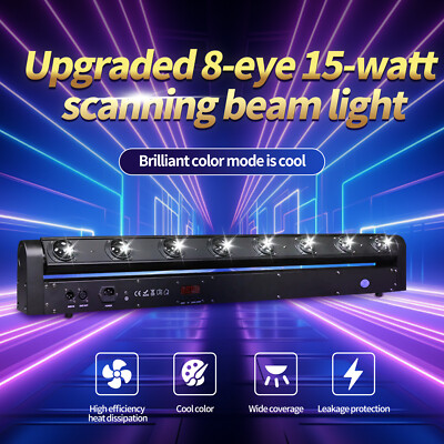 8 Eyes DJ Lighting Laser Bar Moving Head RGBW Laser Beam Disco Lighting Party