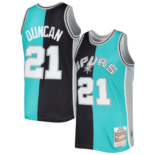 

MITCHELL - NESS РАЗДЕЛЕННАЯ ДЖЕРСИ NBA SWINGMAN SAN ANTONIO SPURS 1998 TIM DUNCAN, Black/teal