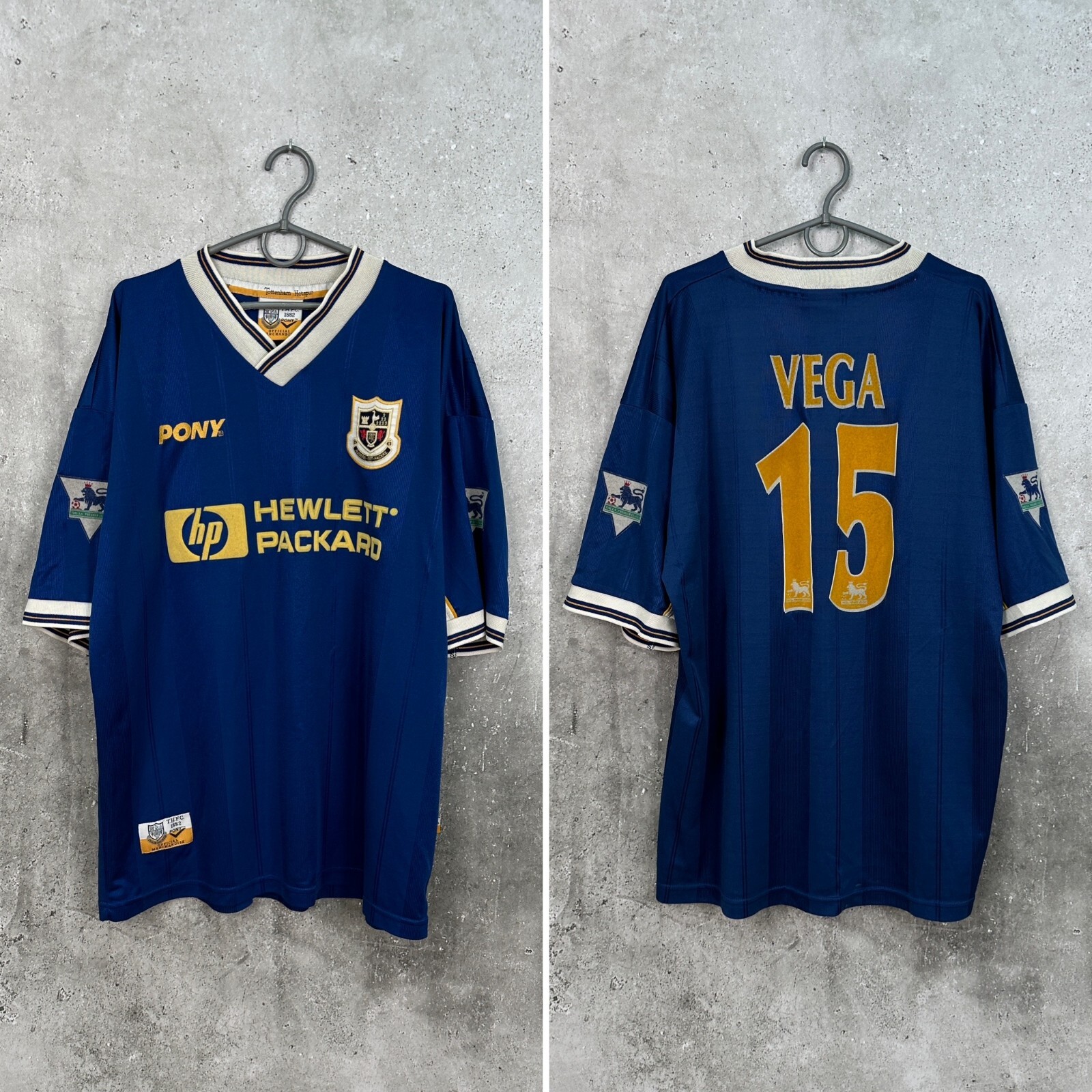 Tottenham　97-98ユニフォーム TOTTENHAM HOTSPUR 1997 1998 AWAY FOOTBALL SHIRT #15 VEGA
